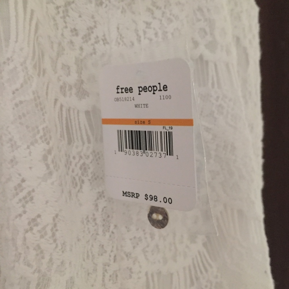 FREE PEOPLE {intimately} white lace dress - NWT - Picture 5 of 7